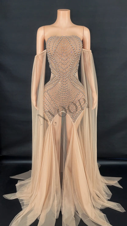 Helena Sheer Maxi Dress
