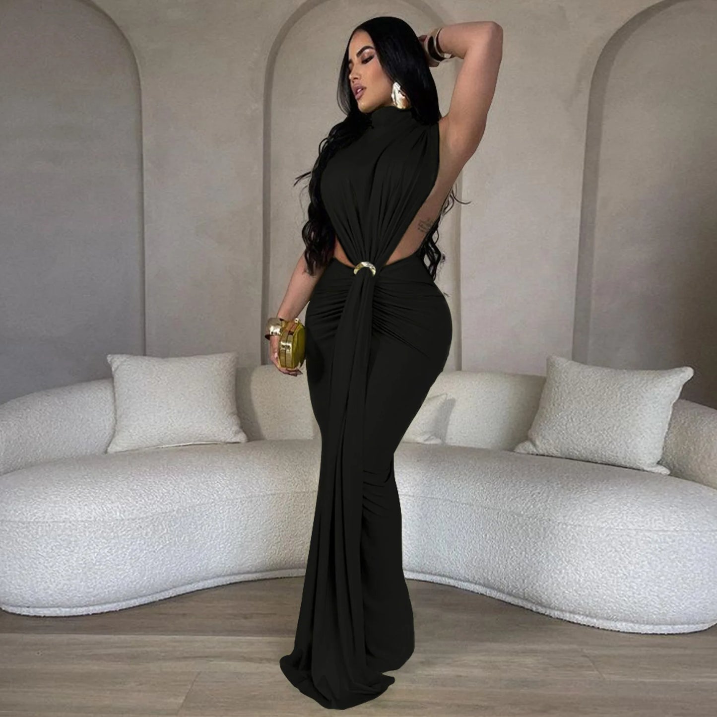 New Era Bodycon Maxi Dress