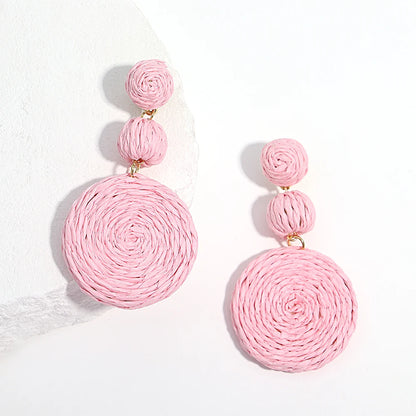 Handmade Rattan Knit Earrings