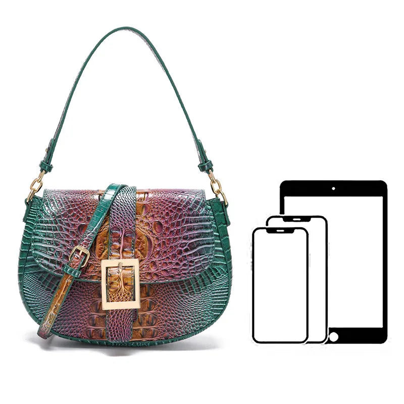 Reptile Pattern Crossbody Bag