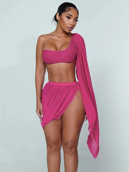 Lona Ruched Skirt Set