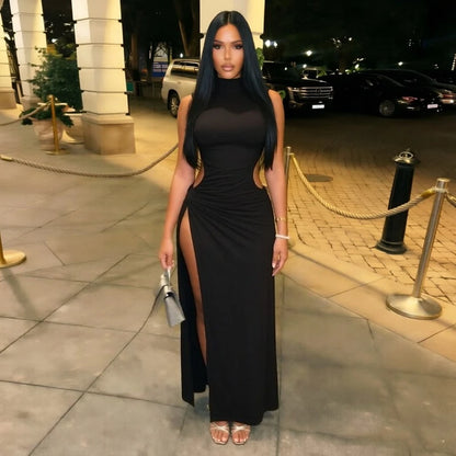 Robin Cutout Ruched Maxi Dress