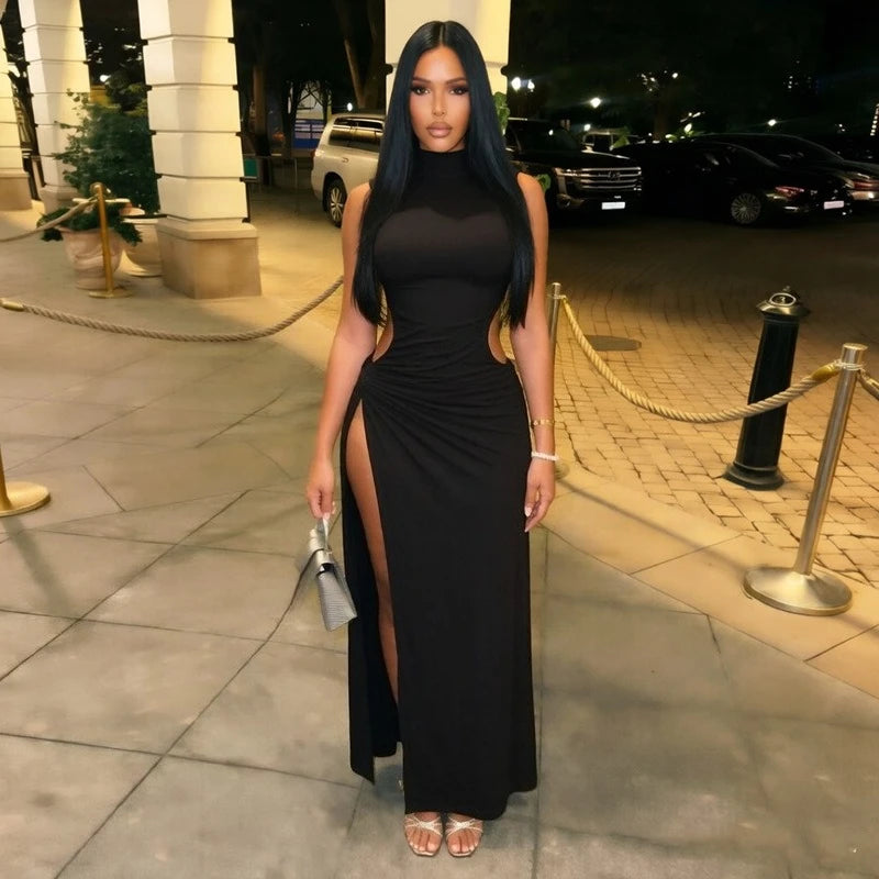 Robin Cutout Ruched Maxi Dress