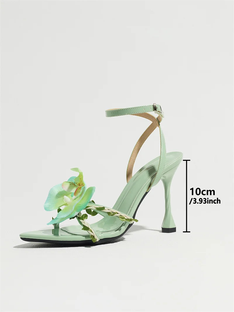 Leaf Vine Floral Heels