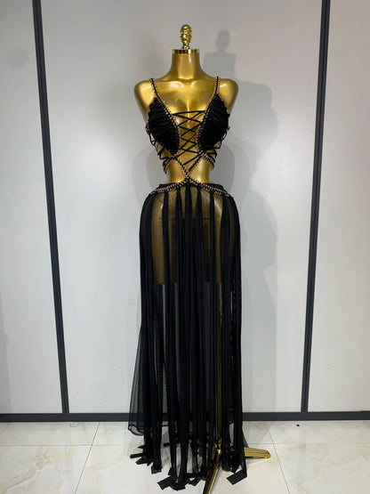 Celena Backless Maxi Dress