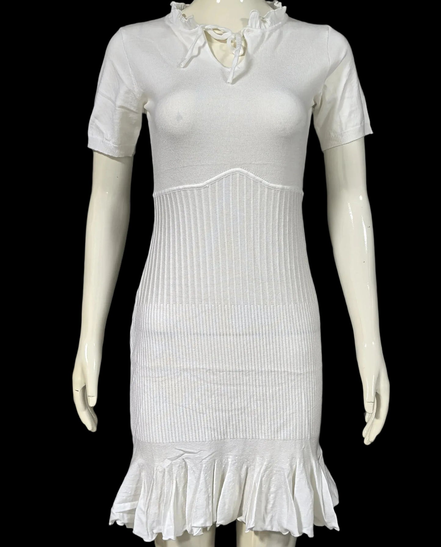 Talina Knit Ruffle Mini Dress