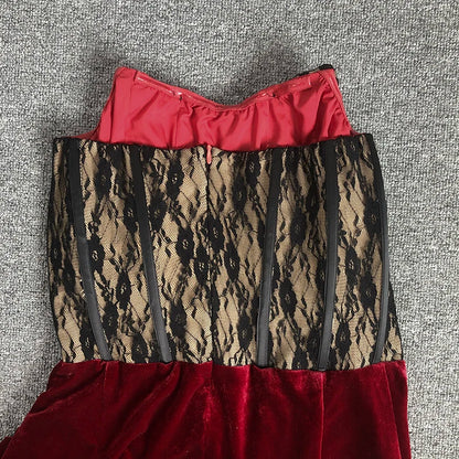 Velvet Lace Cocktail Dress