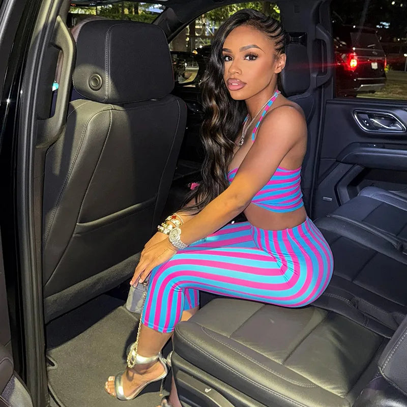 Wanda Striped Set