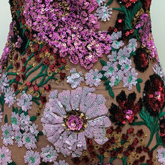 Sequined Cocktail Party Dress