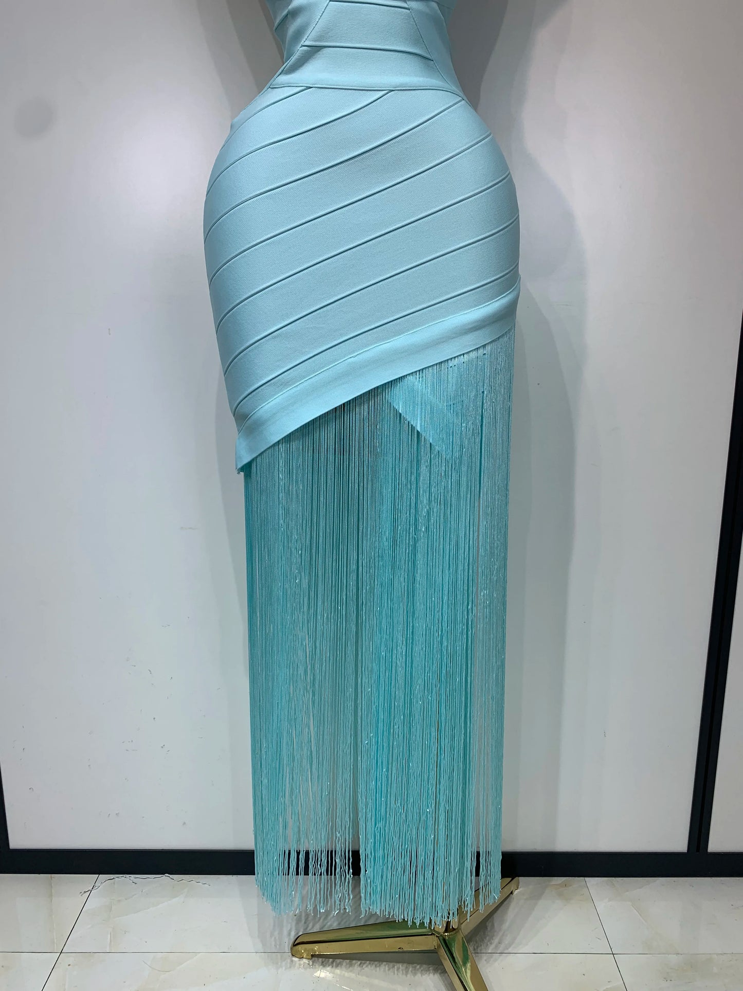 Lauren Tassel Bandage Maxi Dress