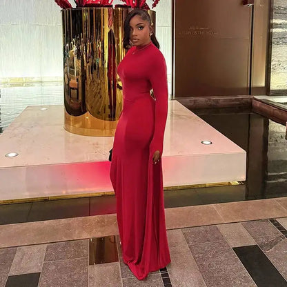 Linsey Turtleneck Maxi Dress