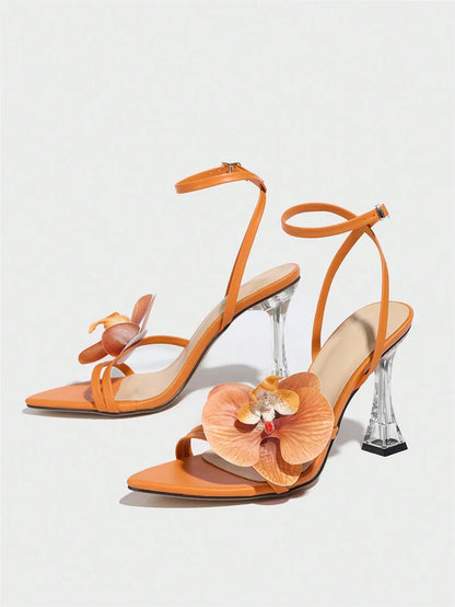 Orchid Flowers Heels