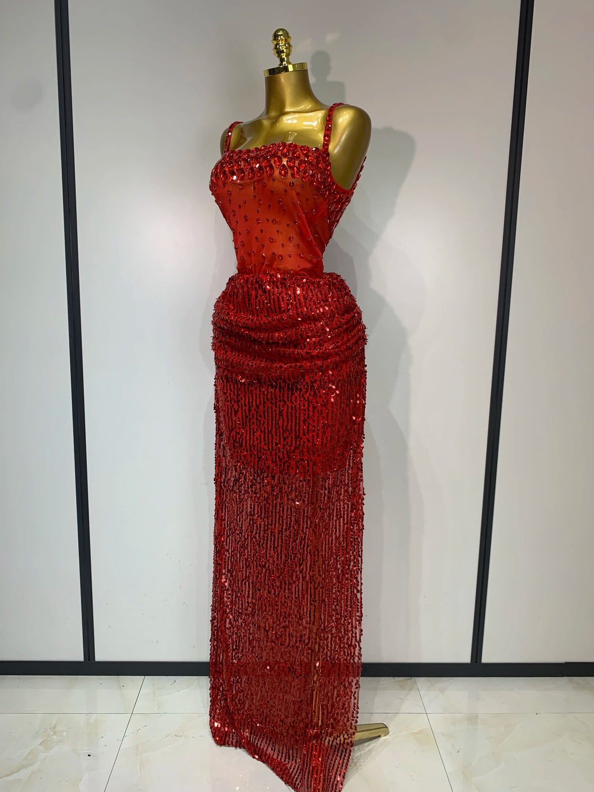 Vannah Sequin Maxi Skirt Set