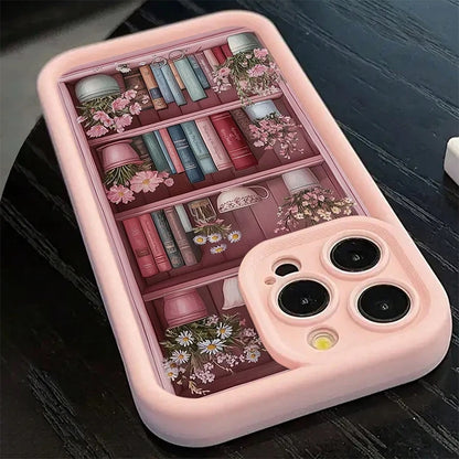 Pink Shockproof Paintbook iPhone Case