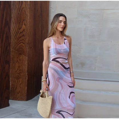 Marian Sheer Mesh Maxi Dress