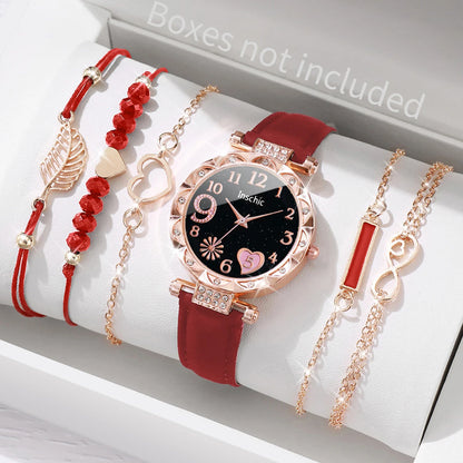 6PCS/Set Watch Bracelet Set（Without Box）