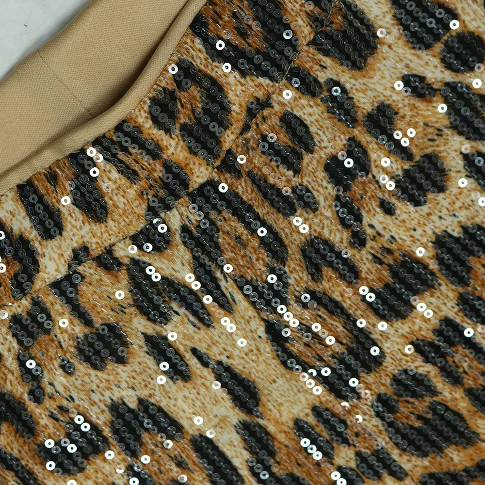 Loryn Leopard Sequins Set