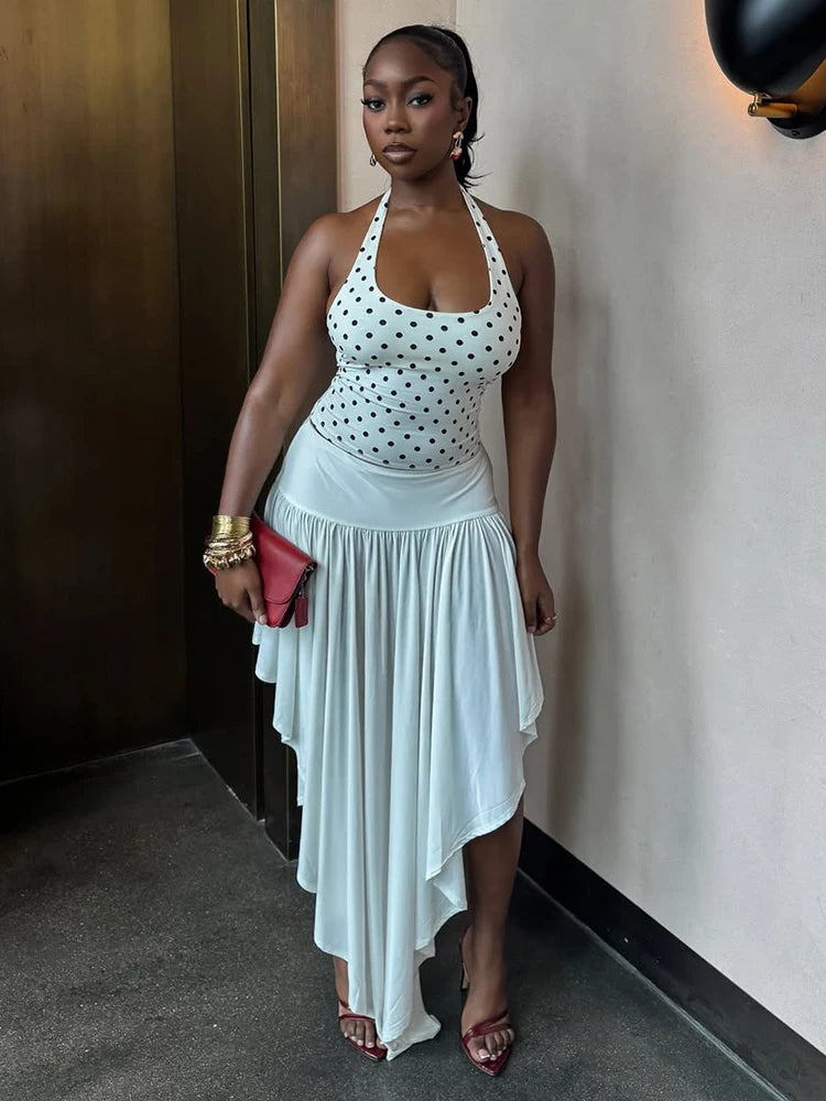 Polka Dot Skirt Set