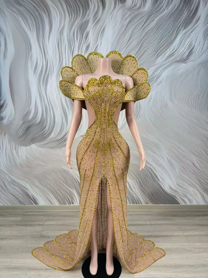Empress Rhinestone Maxi Dress