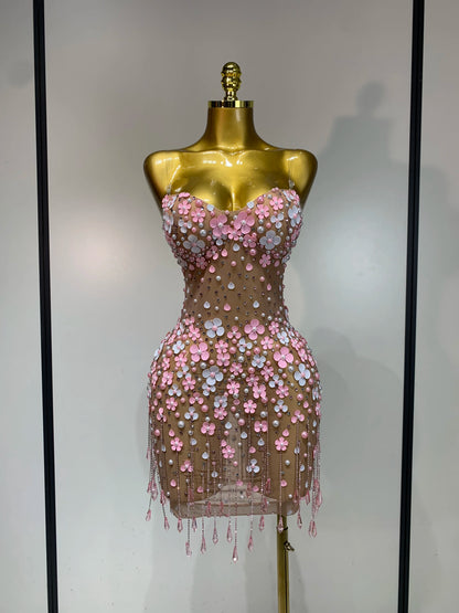 Shawnie Mesh Mini Dress