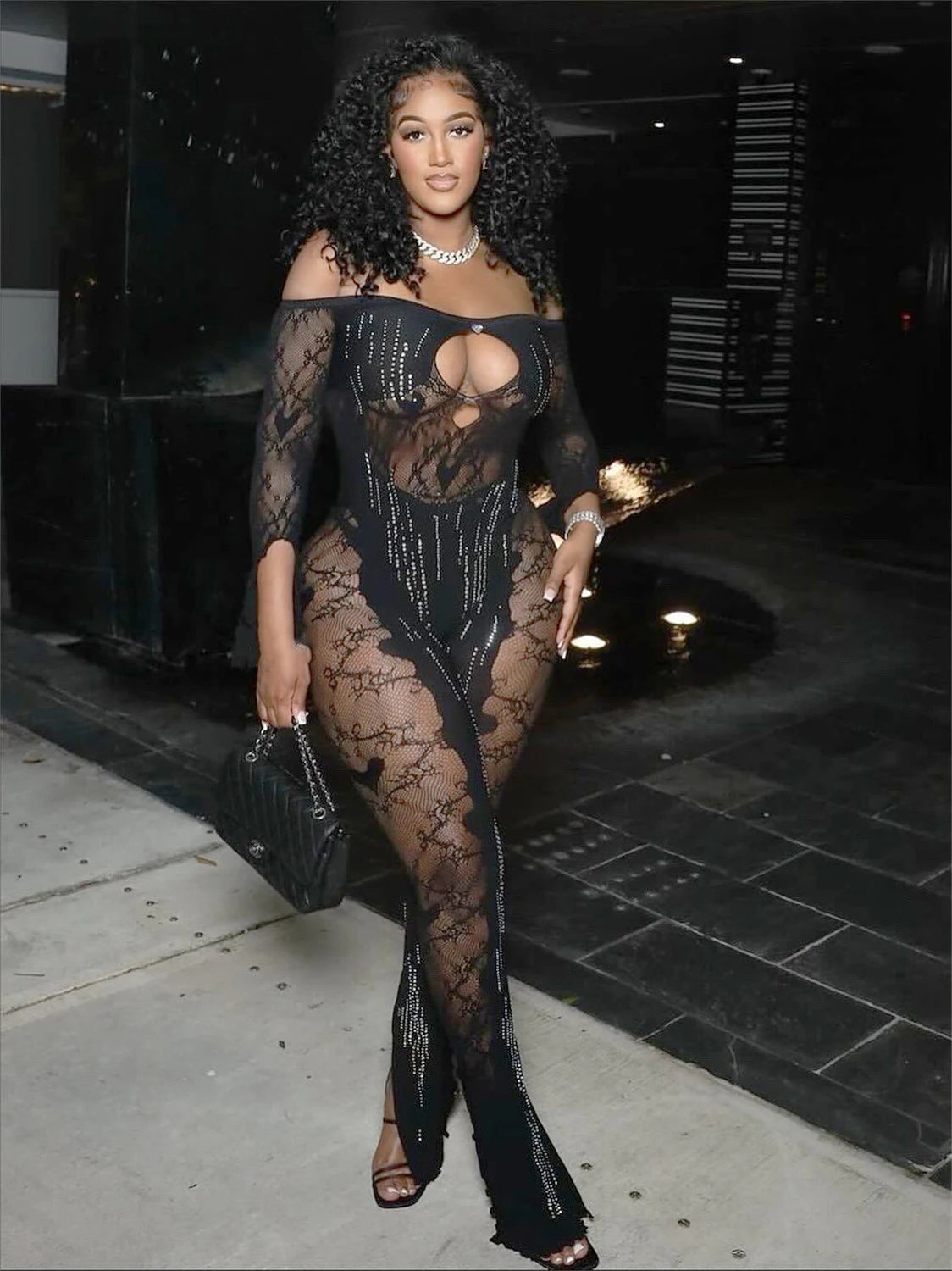 Yna Rhinestone Jumpsuit