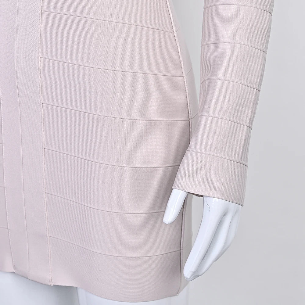 Plunge V Neck Bandage Mini Dress