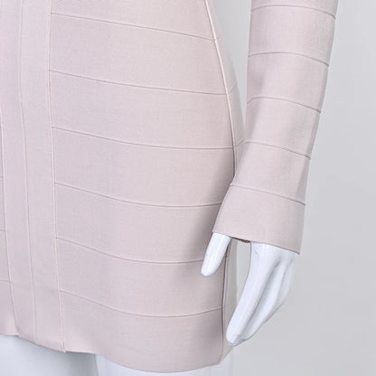 Plunge V Neck Bandage Mini Dress