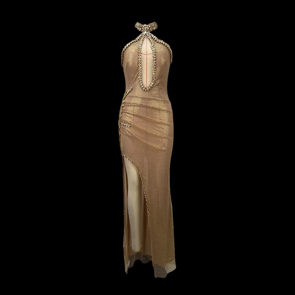 Michelle Sequins Maxi Dress
