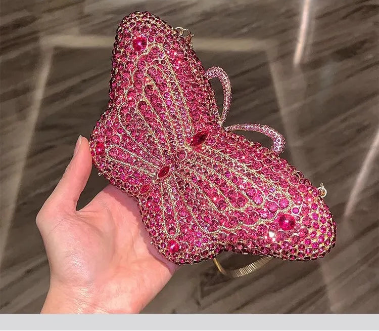 Luxury Butterfly Rhinestone Bag