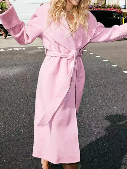Pink Tunic Trench Coat