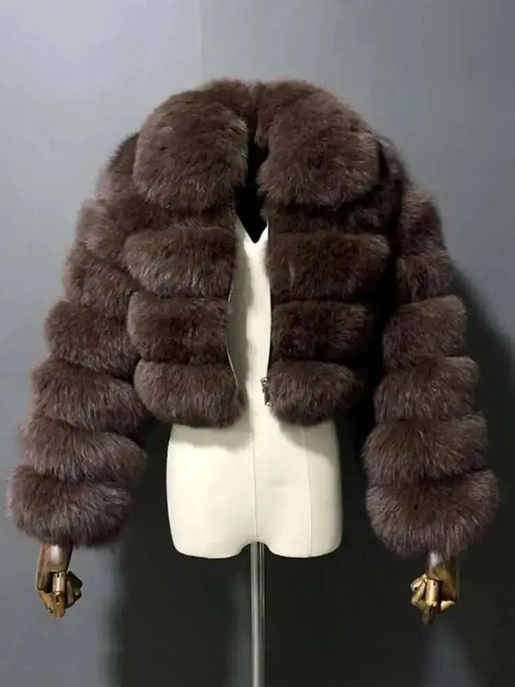 Lapel Fur Coat