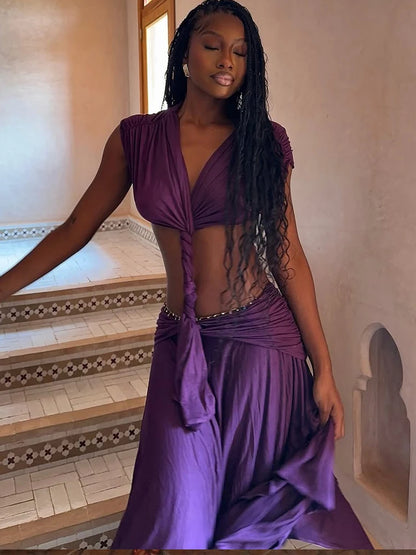 Tyra Backless Midi Dress