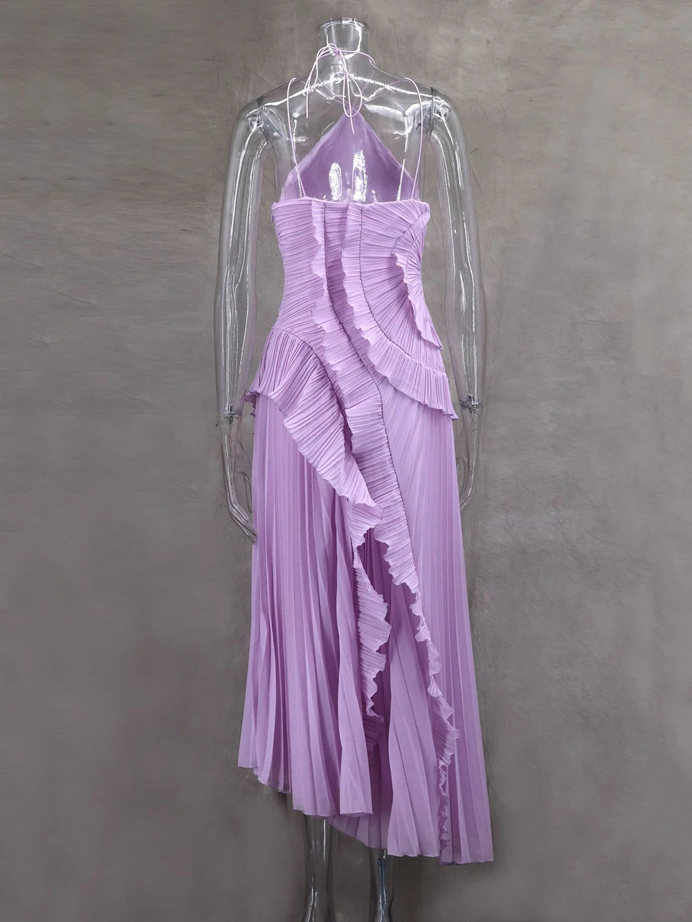 Kelsi Chiffon Ruffle Maxi Dress