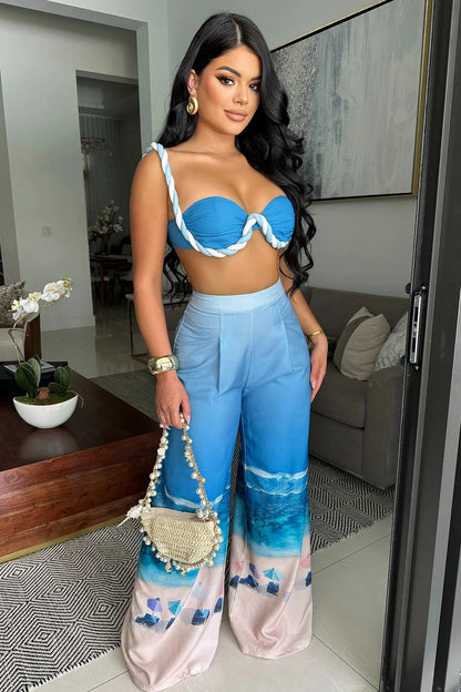 Blue Martini Pants Set