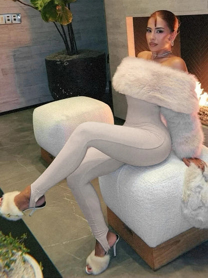 Maya Furry Jumpsuit