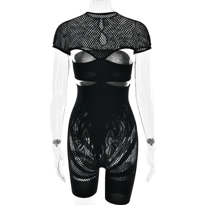 Laurie Mesh Romper