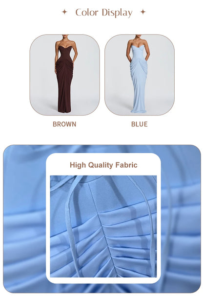 Grande Dame Ruched Maxi Dress