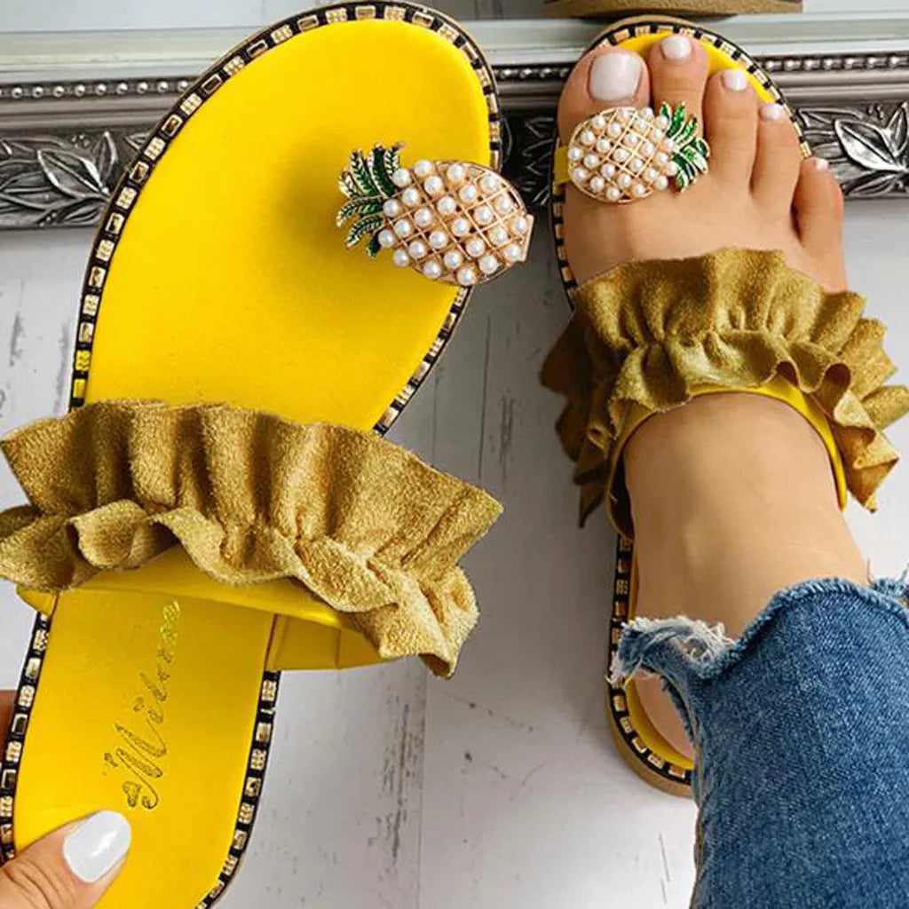 Pineapple Pearl Bohemian Sandals