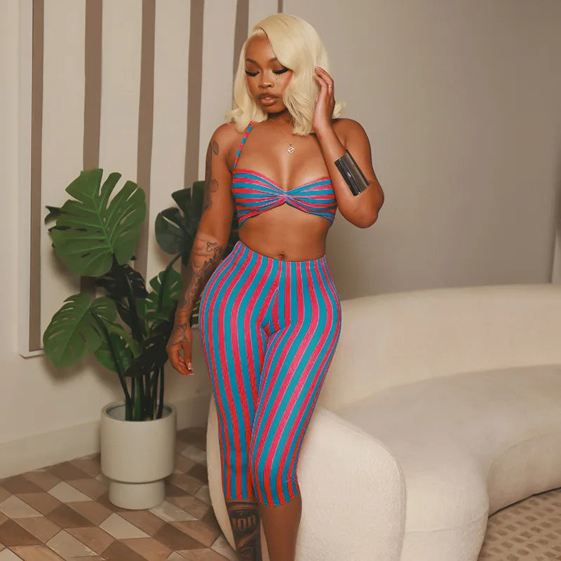Wanda Striped Set