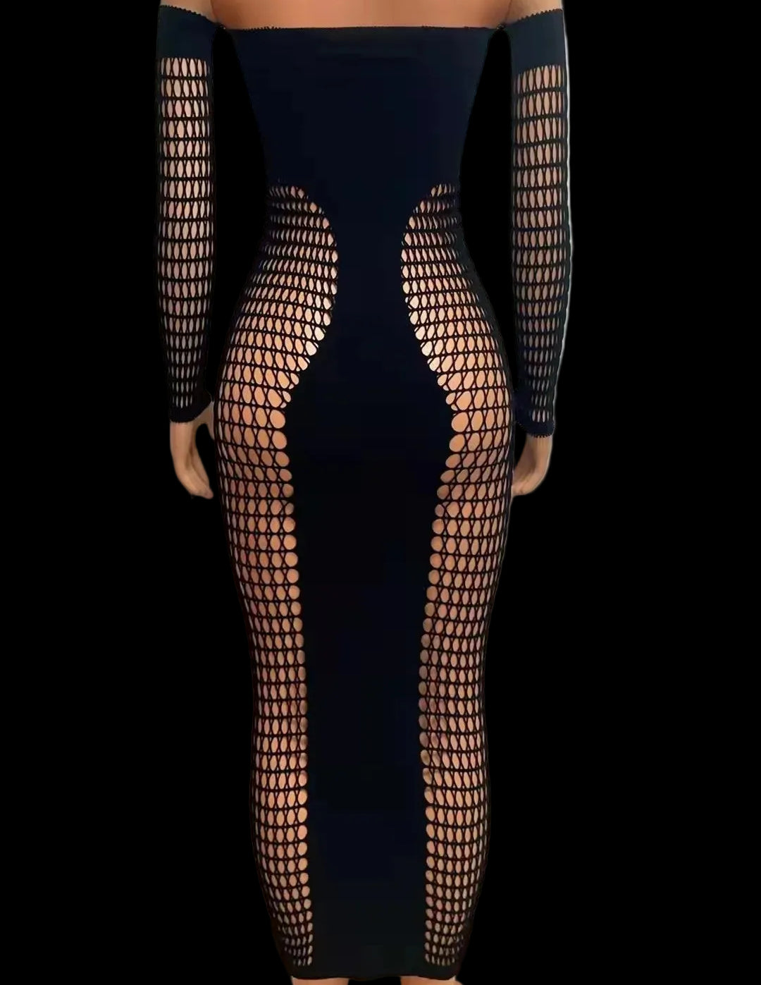 Caroline Mesh Maxi Dress