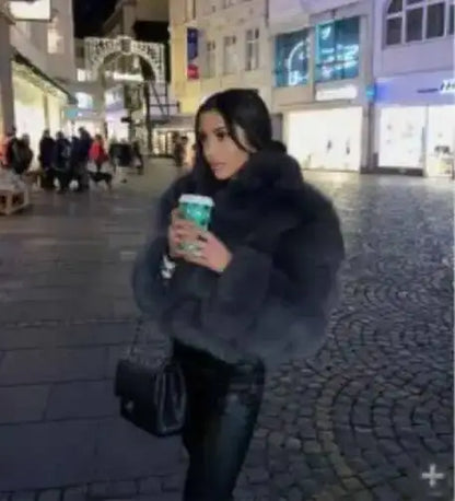 Lapel Fur Coat