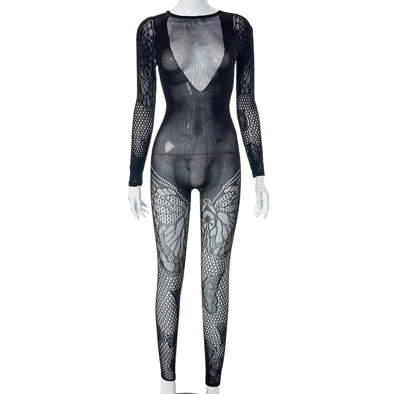 Cierra Mesh Jumpsuit