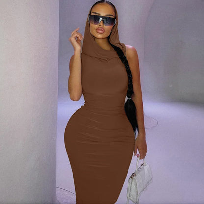 Hooded Maxi Dress