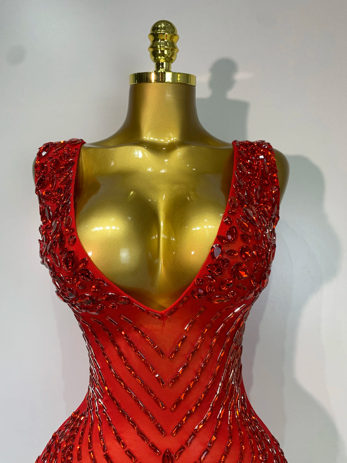 Frankie Rhinestones Mesh Dress