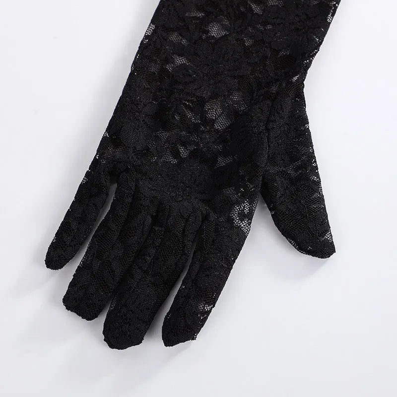 Elegant Lace Mesh Gloves