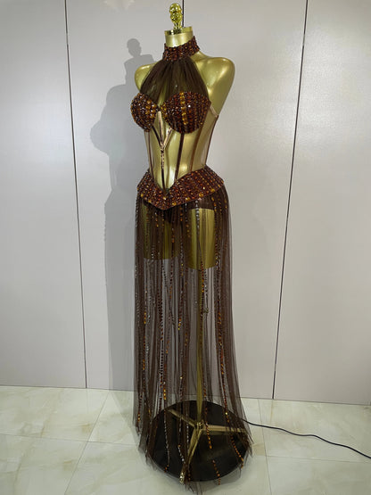 Norly Bodysuit Maxi Dress