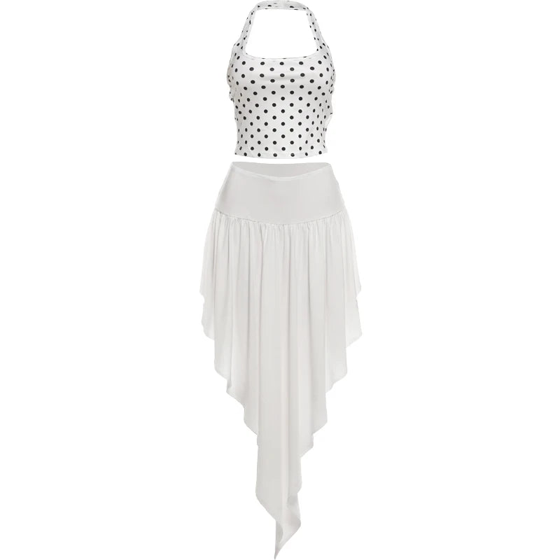 Polka Dot Skirt Set