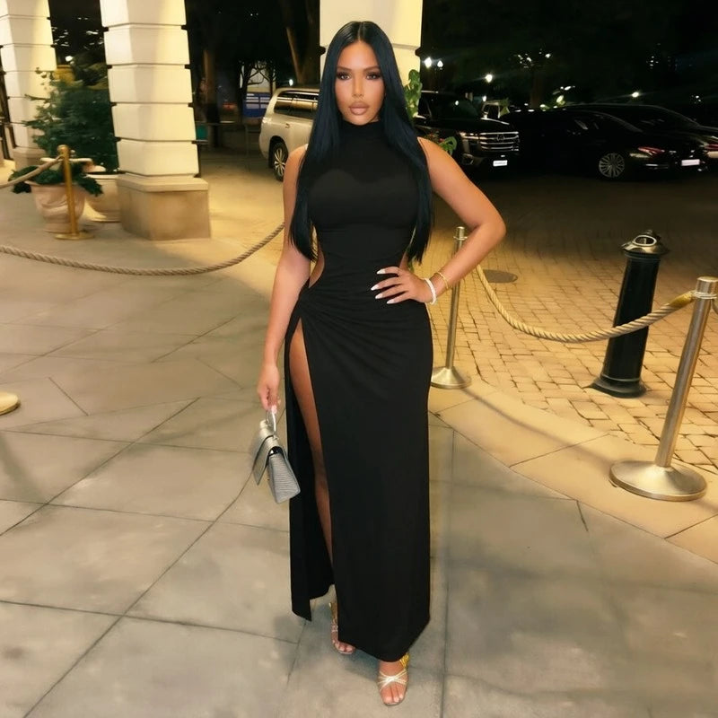 Robin Cutout Ruched Maxi Dress