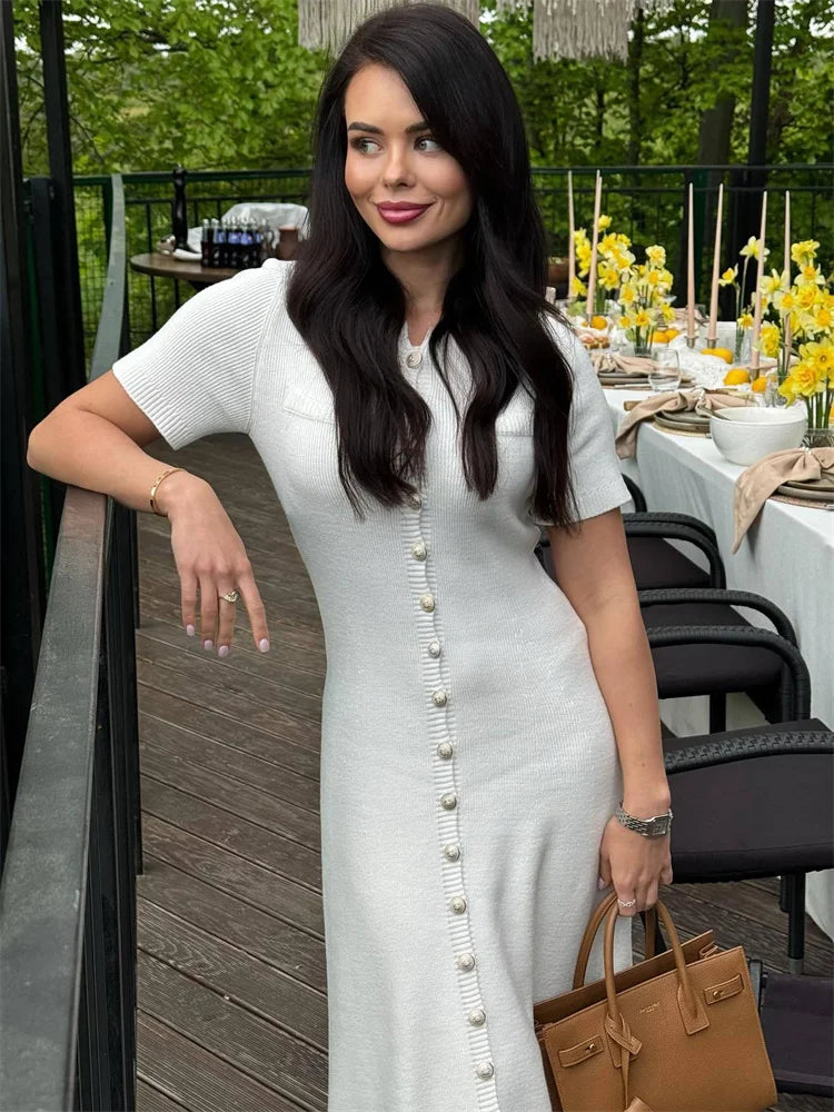 Cassidy Cardigan Knit Midi Dress