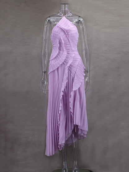 Kelsi Chiffon Ruffle Maxi Dress